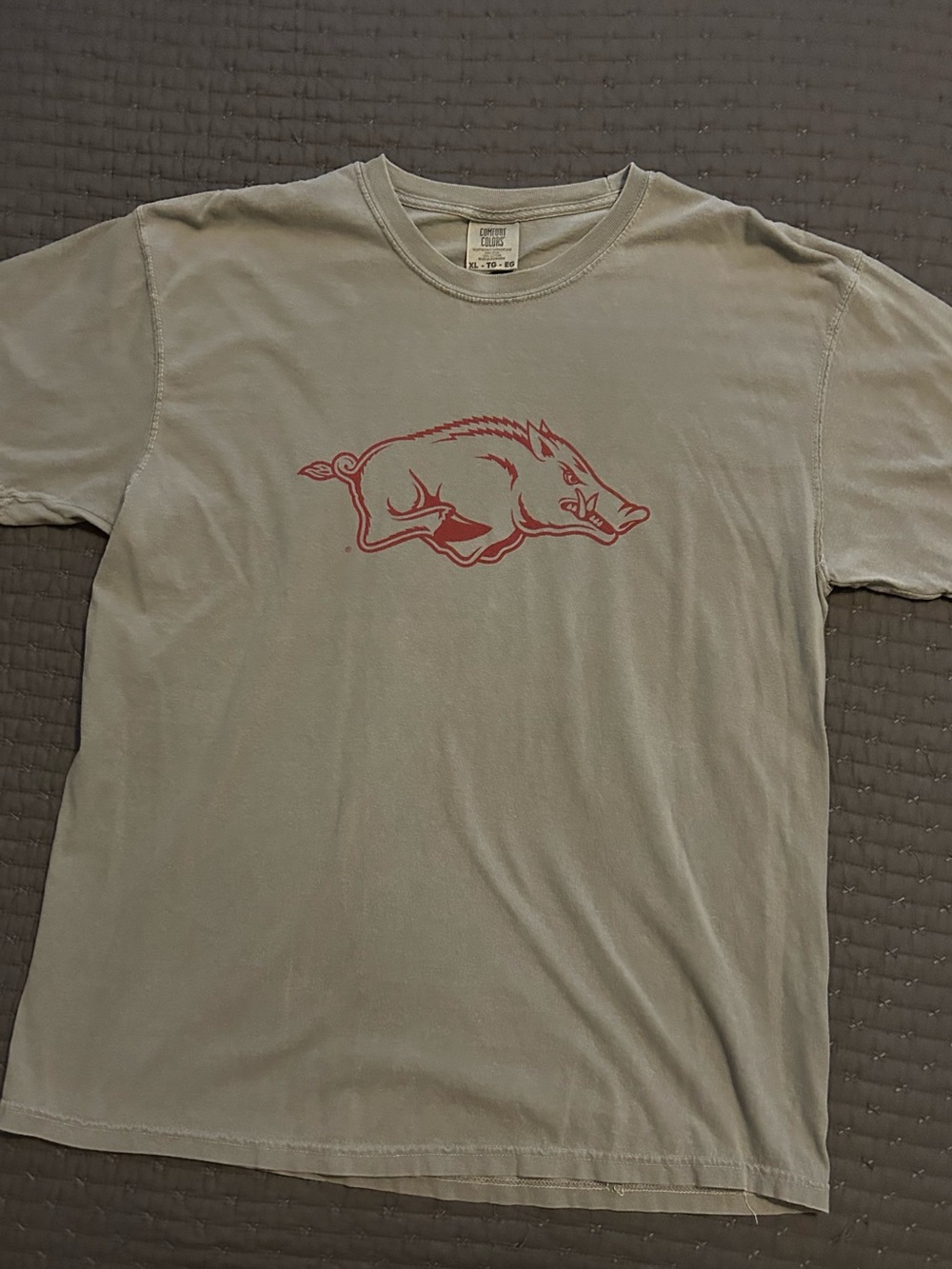 Arkansas Razorback Comfort Colors Short Sleeve T Shirt.  XL